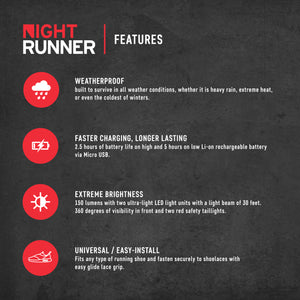 Night Runner 270 Shoe Lights